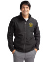 Missouri Tigers College Vault Cutter & Buck Charter Eco Recycled Mens Full-Zip Jacket Black Front Thumbnail Image