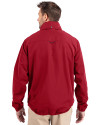 Boston Red Sox Cooperstown Cutter & Buck Charter Eco Recycled Mens Full-Zip Jacket Cardinal Red Back Thumbnail Image