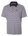 North Carolina Tar Heels Alumni Cutter & Buck Forge Tonal Stripe Stretch Mens Big and Tall Polo Liberty Navy Mannequin Thumbnail Image