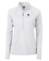 Penn State Nittany Lions Alumni Cutter & Buck Adapt Eco Knit Stretch Recycled Womens Half Zip Pullover White Mannequin Thumbnail Image
