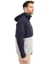 North Carolina Tar Heels Cutter & Buck Charter Eco Recycled Mens Anorak Jacket Navy Blue/Polished Side Thumbnail Image
