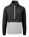 Louisville Cardinals College Vault Cutter & Buck Charter Eco Recycled Mens Anorak Jacket Black/Polished Mannequin Thumbnail Image