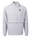 Louisville Cardinals College Vault Cutter & Buck Charter Eco Recycled Mens Anorak Jacket Polished Medium Gray Mannequin Thumbnail Image