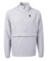 View image 11: Penn State Nittany Lions Alumni Cutter & Buck Charter Recycled Packable Mens Half Zip Anorak Jacket Polished Medium Gray Mannequin