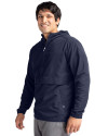 North Carolina Tar Heels Alumni Cutter & Buck Charter Eco Recycled Mens Anorak Jacket Navy Blue Side Thumbnail Image