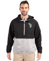 Athletics Cooperstown Cutter & Buck Charter Eco Recycled Mens Anorak Jacket Black/Polished Front Thumbnail Image