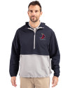 St. Louis Cardinals Cooperstown Cutter & Buck Charter Eco Recycled Mens Anorak Jacket Navy Blue/Polished Front Thumbnail Image