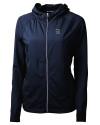 Penn State Nittany Lions Alumni Cutter & Buck Adapt Eco Knit Hybrid Recycled Womens Full Zip Jacket Navy Blue Mannequin Thumbnail Image