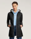 Cutter & Buck Rainier PrimaLoft®  Womens Eco Insulated Hooded Long Coat BL PRO_HG 3 Thumbnail Image