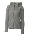 Penn State Nittany Lions Alumni Cutter & Buck Mainsail Full Zip Hooded Womens Jacket Polished Heather Mannequin Thumbnail Image