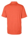 Clemson Tigers Alumni Cutter & Buck Forge Pencil Stripe Stretch Mens Polo College Orange Mannequin Back Thumbnail Image