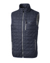 Penn State Nittany Lions Alumni Cutter & Buck Rainier PrimaLoft® Mens Eco Insulated Full Zip Puffer Vest Anthracite Melange Mannequin Thumbnail Image