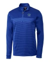 Florida Gators Alumni Cutter & Buck Traverse Stretch Eco Stripe Quarter Zip Mens Pullover Tour Blue Mannequin Thumbnail Image