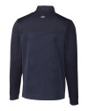 Penn State Nittany Lions Alumni Cutter & Buck Traverse Stretch Eco Stripe Quarter Zip Mens Pullover Liberty Navy Mannequin Back Thumbnail Image