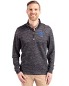 Kentucky Wildcats Alumni Cutter & Buck Traverse Stretch Eco Camo Print Quarter Zip Mens Pullover Black Front Thumbnail Image