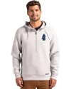 Chicago Cubs Cooperstown Cutter & Buck Roam Epic Versatility Half Zip Recycled Mens Hooded Pullover Solitare Front Thumbnail Image