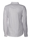 Penn State Nittany Lions Alumni Cutter & Buck Stretch Oxford Stripe Womens Long Sleeve Dress Shirt Charcoal Mannequin Back Thumbnail Image