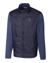 Penn State Nittany Lions Alumni Cutter & Buck Stealth Hybrid Quilted Mens Big and Tall Full Zip Windbreaker Jacket Liberty Navy Mannequin Thumbnail Image