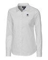 Penn State Nittany Lions Alumni Cutter & Buck Stretch Oxford Womens Long Sleeve Dress Shirt White Mannequin Thumbnail Image