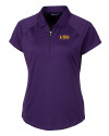 LSU Tigers Alumni Cutter & Buck Forge Stretch Womens Short Sleeve Polo College Purple Mannequin Thumbnail Image