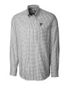 Atlanta Falcons Cutter & Buck Mens Long Sleeve Epic Easy Care Tattersall Black Mannequin Thumbnail Image