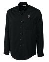 Atlanta Falcons Cutter & Buck Epic Easy Care Fine Twill Mens Long Sleeve Dress Shirt Black Mannequin Thumbnail Image