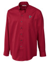 Atlanta Falcons Cutter & Buck Epic Easy Care Fine Twill Mens Long Sleeve Dress Shirt Cardinal Red Mannequin Thumbnail Image