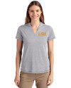 LSU Tigers Alumni Cutter & Buck Forge Eco Heathered Stretch Womens Blade Top Polished Heather Front Thumbnail Image