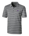 Buffalo Bills Cutter & Buck Forge Epic Confidence Recycled Heathered Stripe Stretch Mens Polo Black Mannequin Thumbnail Image
