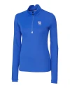 Kentucky Wildcats Alumni Cutter & Buck Traverse Stretch Eco Quarter Zip Womens Pullover Chelan Blue Mannequin Thumbnail Image