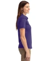 Clemson Tigers Alumni Cutter & Buck Prospect Eco Textured Stretch Recycled Womens Short Sleeve Polo College Purple Side Thumbnail Image