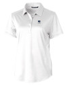 Penn State Nittany Lions Alumni Cutter & Buck Prospect Eco Textured Stretch Recycled Womens Short Sleeve Polo White Mannequin Thumbnail Image