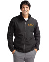 LSU Tigers Alumni Cutter & Buck Charter Eco Recycled Mens Full-Zip Jacket Black Front Thumbnail Image