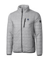 Penn State Nittany Lions Alumni Cutter & Buck Rainier PrimaLoft® Mens Eco Insulated Full Zip Puffer Jacket Polished Medium Gray Mannequin Thumbnail Image