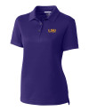 LSU Tigers Alumni Cutter & Buck Advantage Eco Tri-Blend Pique Womens Polo College Purple Mannequin Thumbnail Image