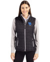 Kentucky Wildcats Alumni Cutter & Buck Rainier PrimaLoft® Womens Eco Insulated Full Zip Puffer Vest Black Front Thumbnail Image