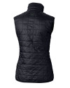 Penn State Nittany Lions Alumni Cutter & Buck Rainier PrimaLoft® Womens Eco Insulated Full Zip Puffer Vest Dark Navy/Silver Mannequin Back Thumbnail Image