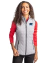 Florida Gators Alumni Cutter & Buck Rainier PrimaLoft® Womens Eco Insulated Full Zip Puffer Vest Polished Medium Gray Front Thumbnail Image