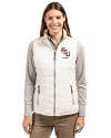 Florida State Seminoles Alumni Cutter & Buck Rainier PrimaLoft® Womens Eco Insulated Full Zip Puffer Vest Coconut Front Thumbnail Image