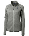 Penn State Nittany Lions Alumni Cutter & Buck Mainsail Sweater-Knit Womens Full Zip Jacket Polished Heather Mannequin Thumbnail Image