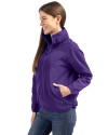 LSU Tigers College Vault Cutter & Buck Charter Eco Recycled Womens Full-Zip Jacket College Purple Side Thumbnail Image