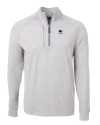Penn State Nittany Lions Alumni Cutter & Buck Adapt Eco Knit Heather Mens Big & Tall Quarter Zip Pullover Polished Heather Mannequin Thumbnail Image