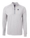 Penn State Nittany Lions Alumni Cutter & Buck Adapt Eco Knit Heather Mens Big & Tall Quarter Zip Pullover Polished Heather Mannequin Thumbnail Image