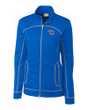 Iowa Cubs Clique Helsa Performance Womens Full Zip Knit Jacket Royal Blue Mannequin Thumbnail Image