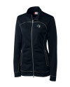 Gwinnett Stripers Clique Helsa Performance Womens Full Zip Knit Jacket Dark Navy Mannequin Thumbnail Image