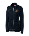 View image 3: Durham Bulls Clique Helsa Performance Knit Womens Full Zip Dark Navy Mannequin