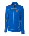 Durham Bulls Clique Helsa Performance Womens Full Zip Knit Jacket Royal Blue Mannequin Thumbnail Image