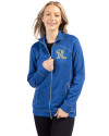 Frisco RoughRiders Clique Helsa Performance Womens Full Zip Knit Jacket Royal Blue Front Thumbnail Image