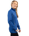 Akron RubberDucks Clique Helsa Performance Womens Full Zip Knit Jacket Royal Blue Side Thumbnail Image