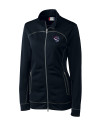 Binghamton Rumble Ponies Clique Helsa Performance Womens Full Zip Knit Jacket Dark Navy Mannequin Thumbnail Image